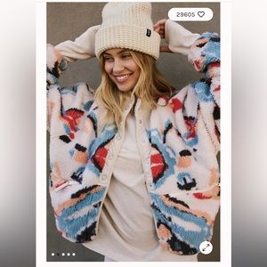 Free People Hit The Slopes Fleece Jacket